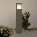 LED sti-lampe Paulo 80 rustfritt stål forfra