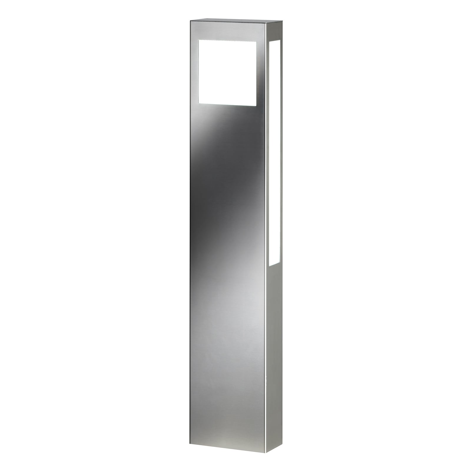 LED sti-lampe Paulo 80 rustfritt stål detalj