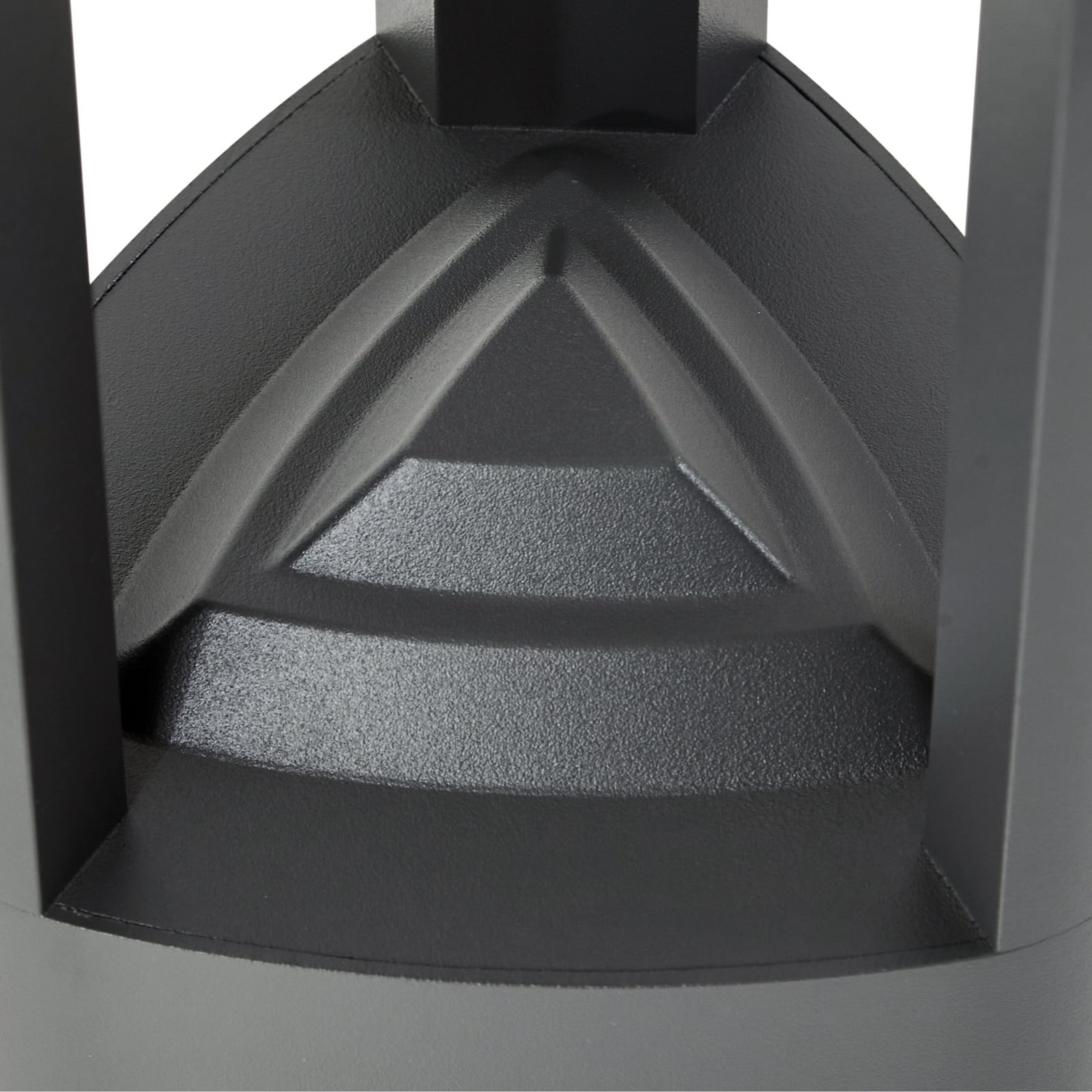 LED sti-lampe Pirron med stikkontakt antrasitt sideprofil