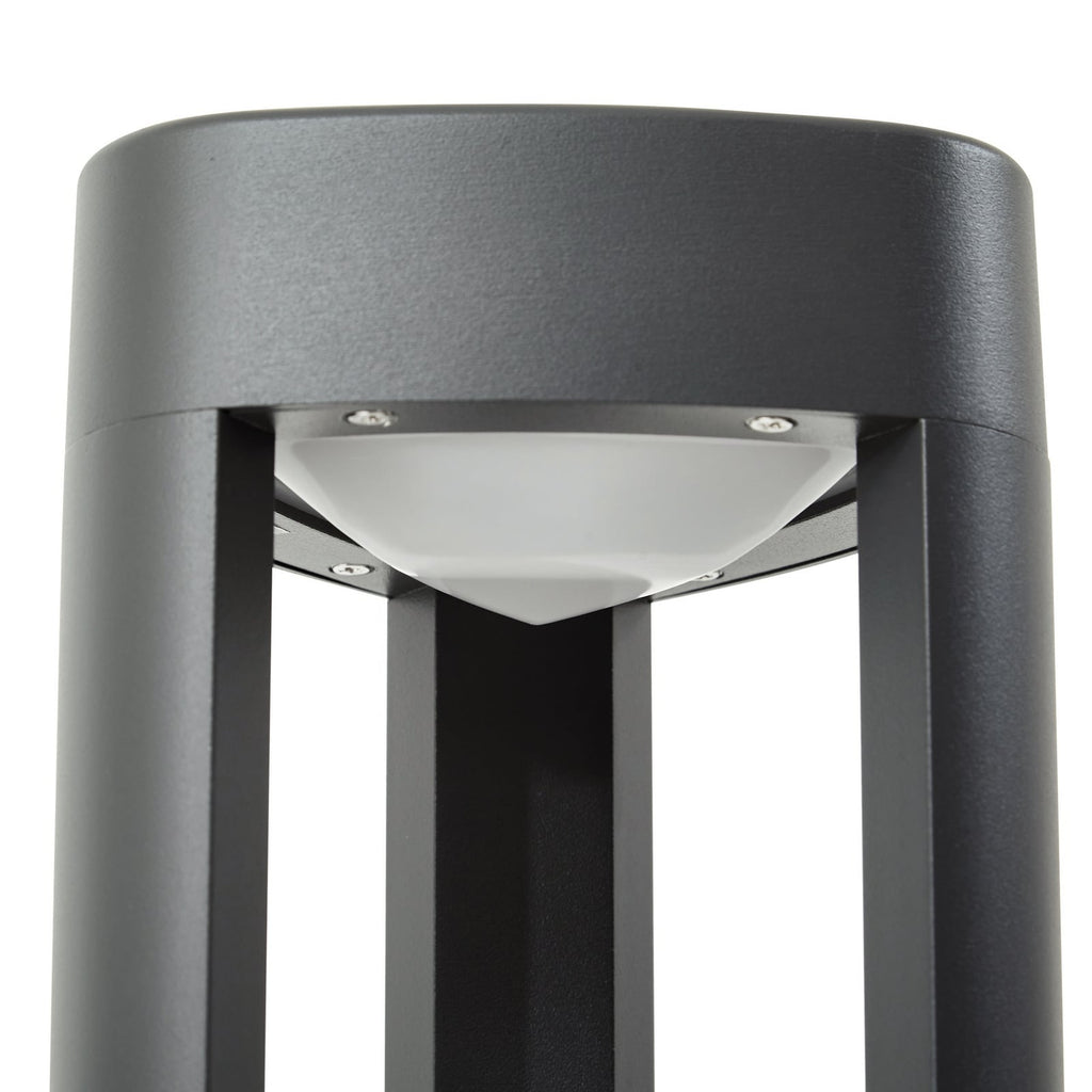 LED sti-lampe Pirron med stikkontakt antrasitt detalj av lampefot