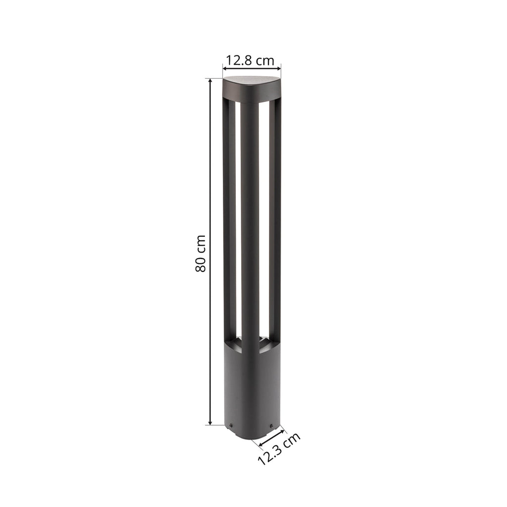 LED sti-lampe Pirron trekantet antrasitt 80 cm IP54 pakkeinnhold