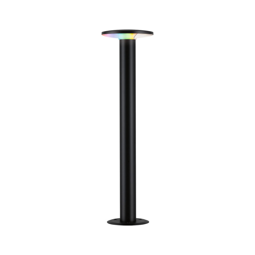 LED sti-lampe Plate RGBW Zigbee dimbar antrasitt IP44 Paulmann montert