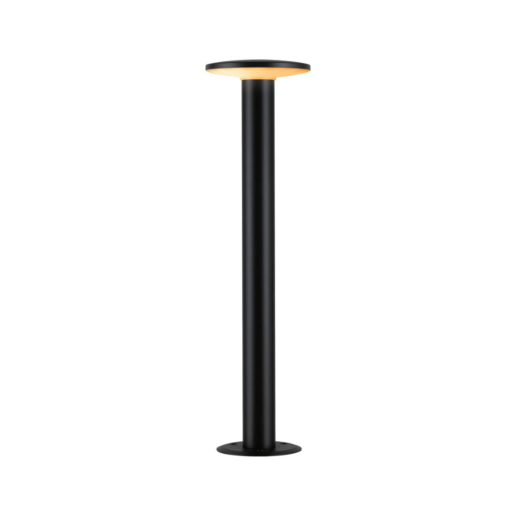 Bakside av LED sti-lampe Plate Zigbee dimbar antrasitt IP44