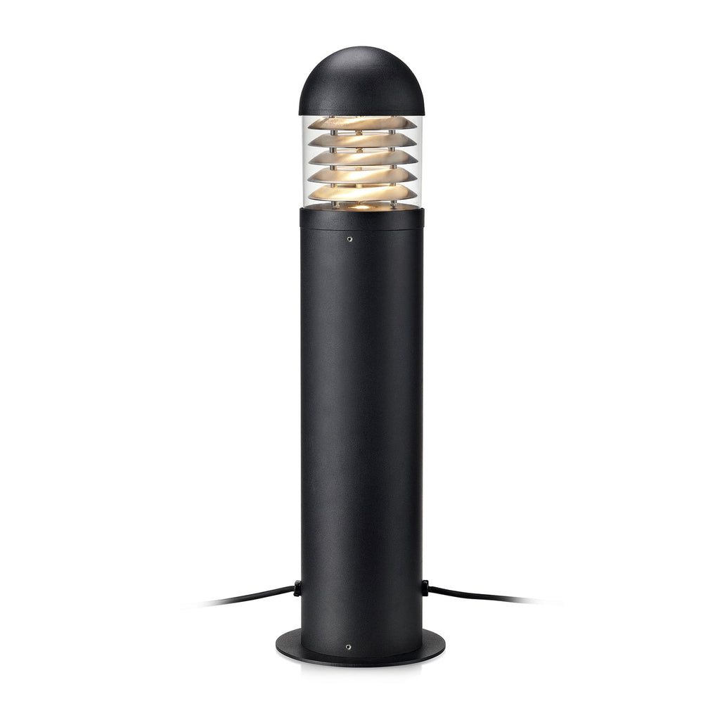 LED sti-lampe Pole aluminium svart 60 cm 6W dimbar IP44 detalj av lampe