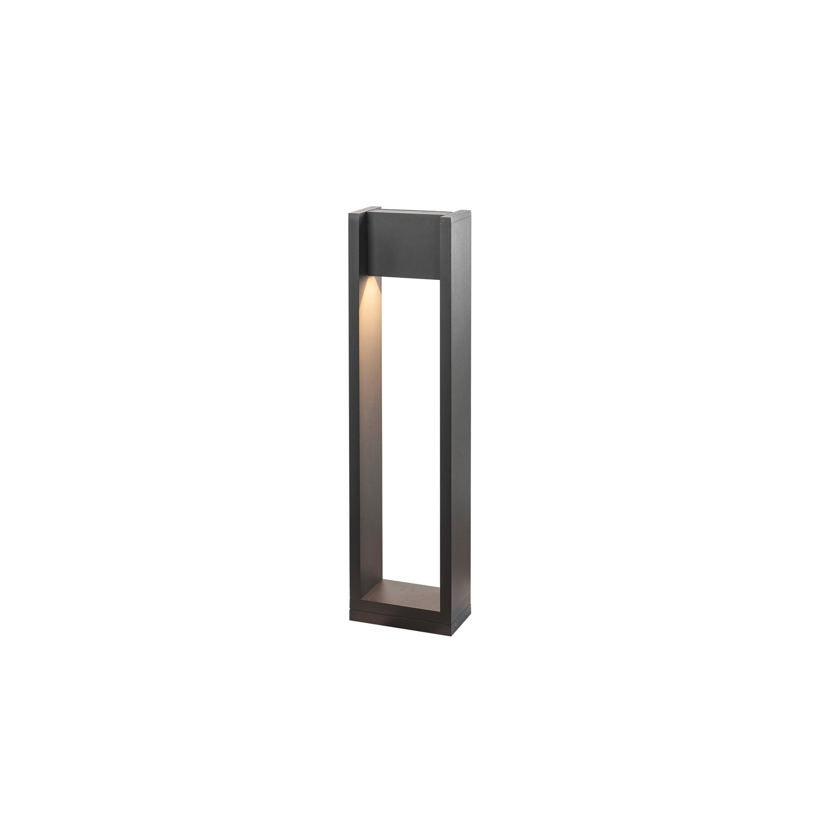 Montert LED sti-lampe Quad Pole antrasitt svingbar IP65 i hage