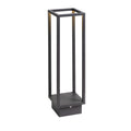 LED sti-lampe Quadrulo aluminium antrasitt 53 cm forfra