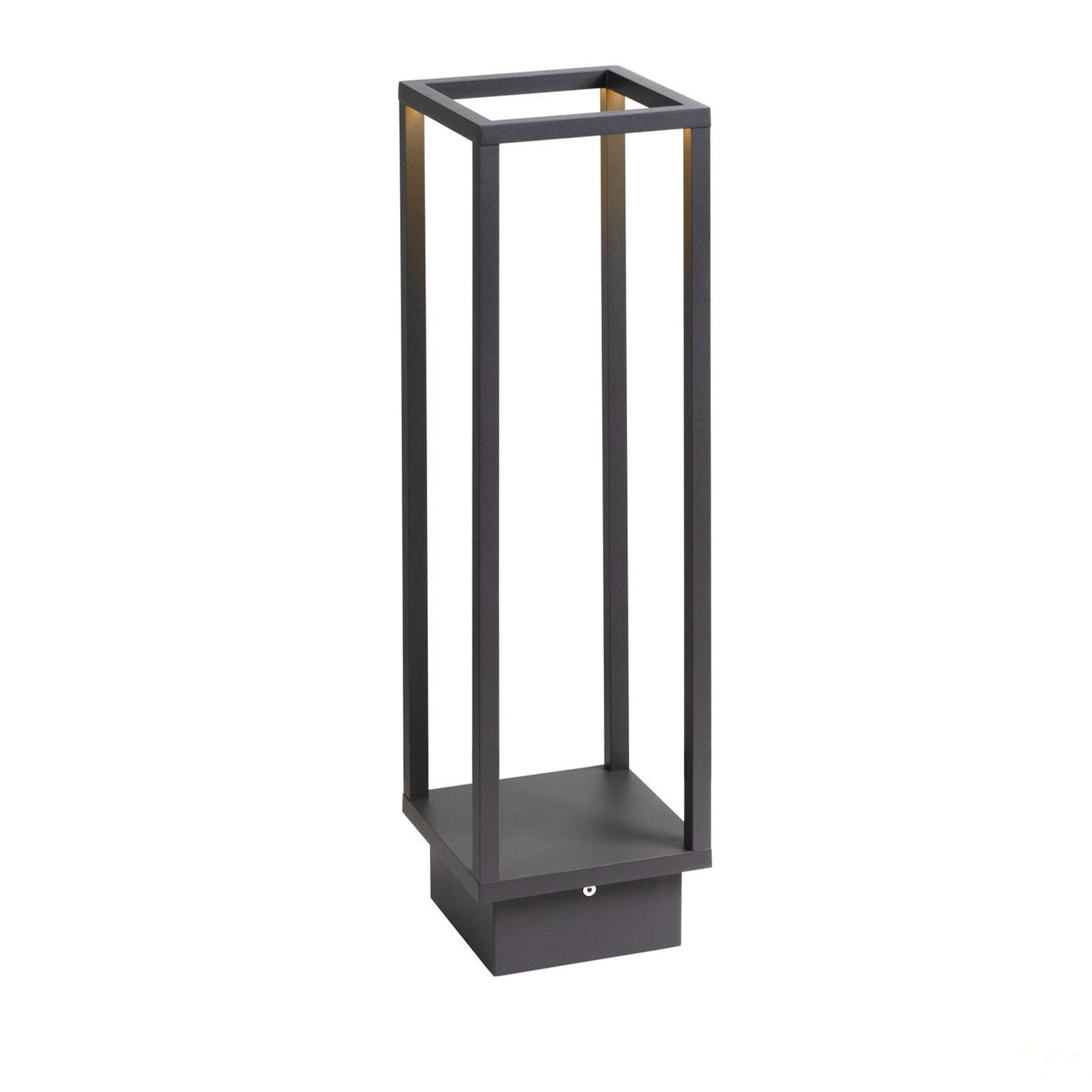 LED sti-lampe Quadrulo aluminium antrasitt 53 cm forfra