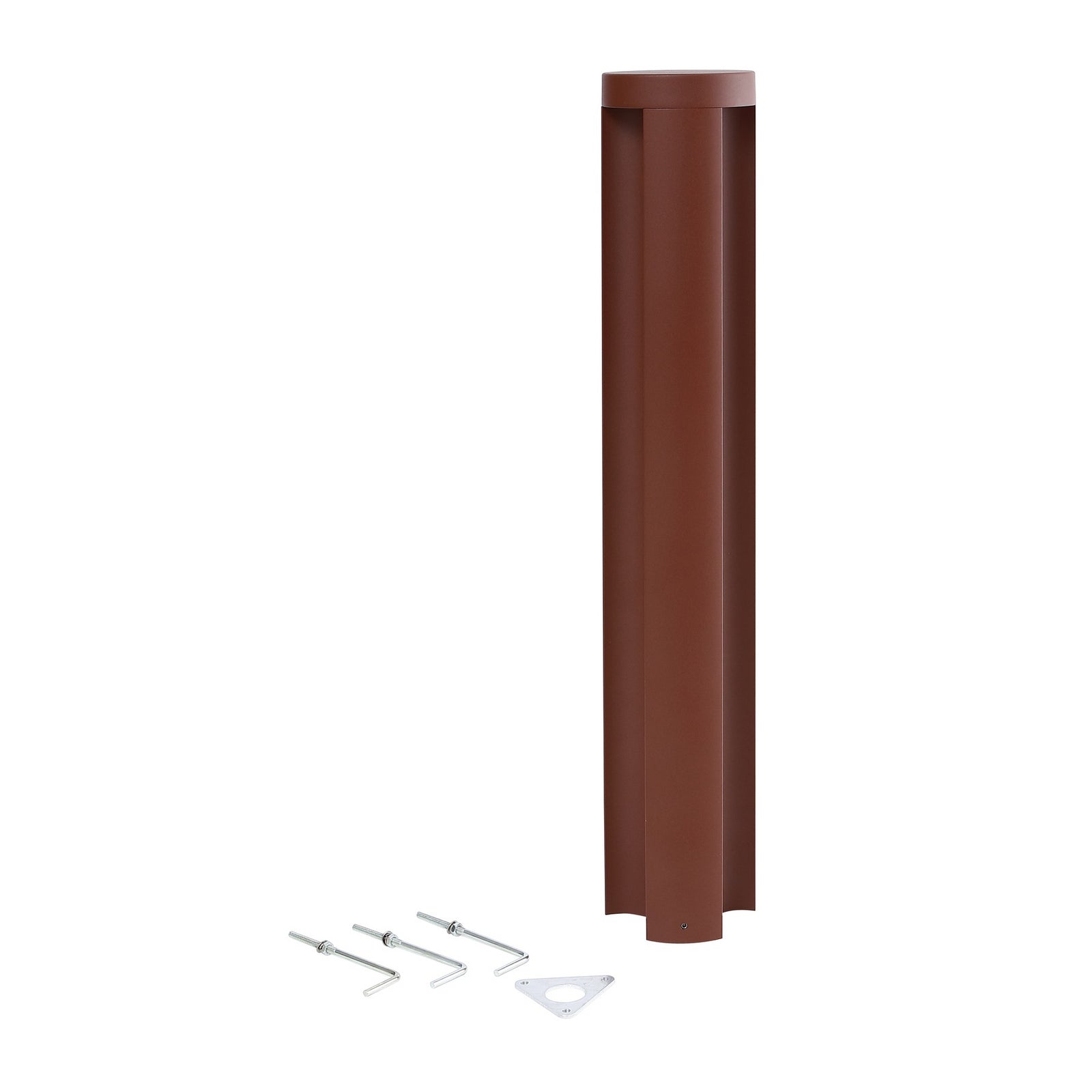 LED sti-lampe Raiku rustfarget aluminium 65 cm IP65 detalj av lampehus