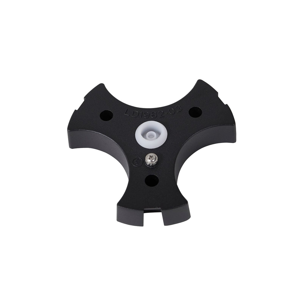 LED sti-lampe Raiku svart aluminium 65 cm lysbilde om kvelden