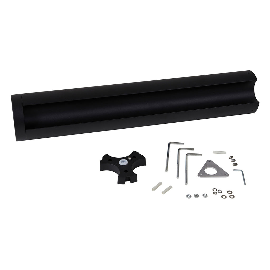 LED sti-lampe Raiku svart aluminium 65 cm montering nærbilde