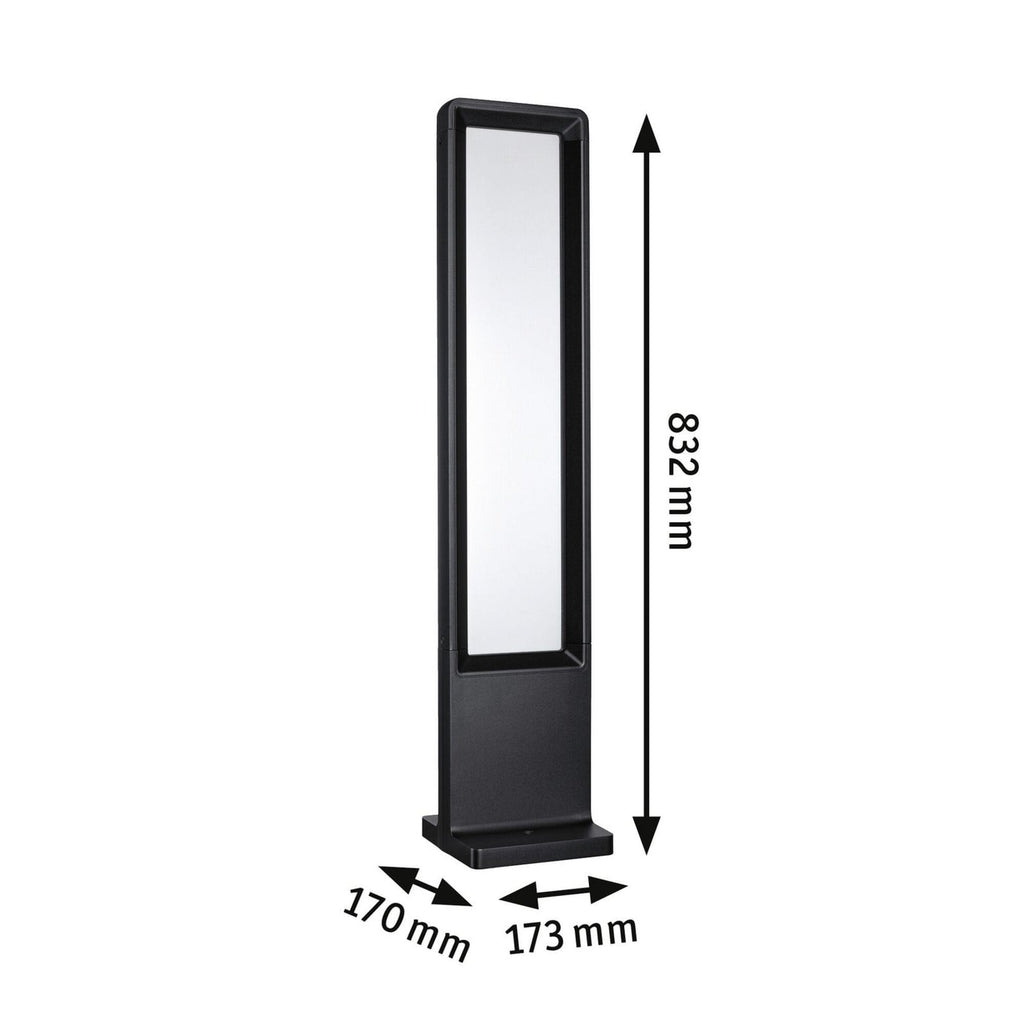 LED sti-lampe Reana antrasitt metall bakside