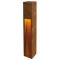 LED sti-lampe Rusty Slot 80 cortenstål rustfarget forfra