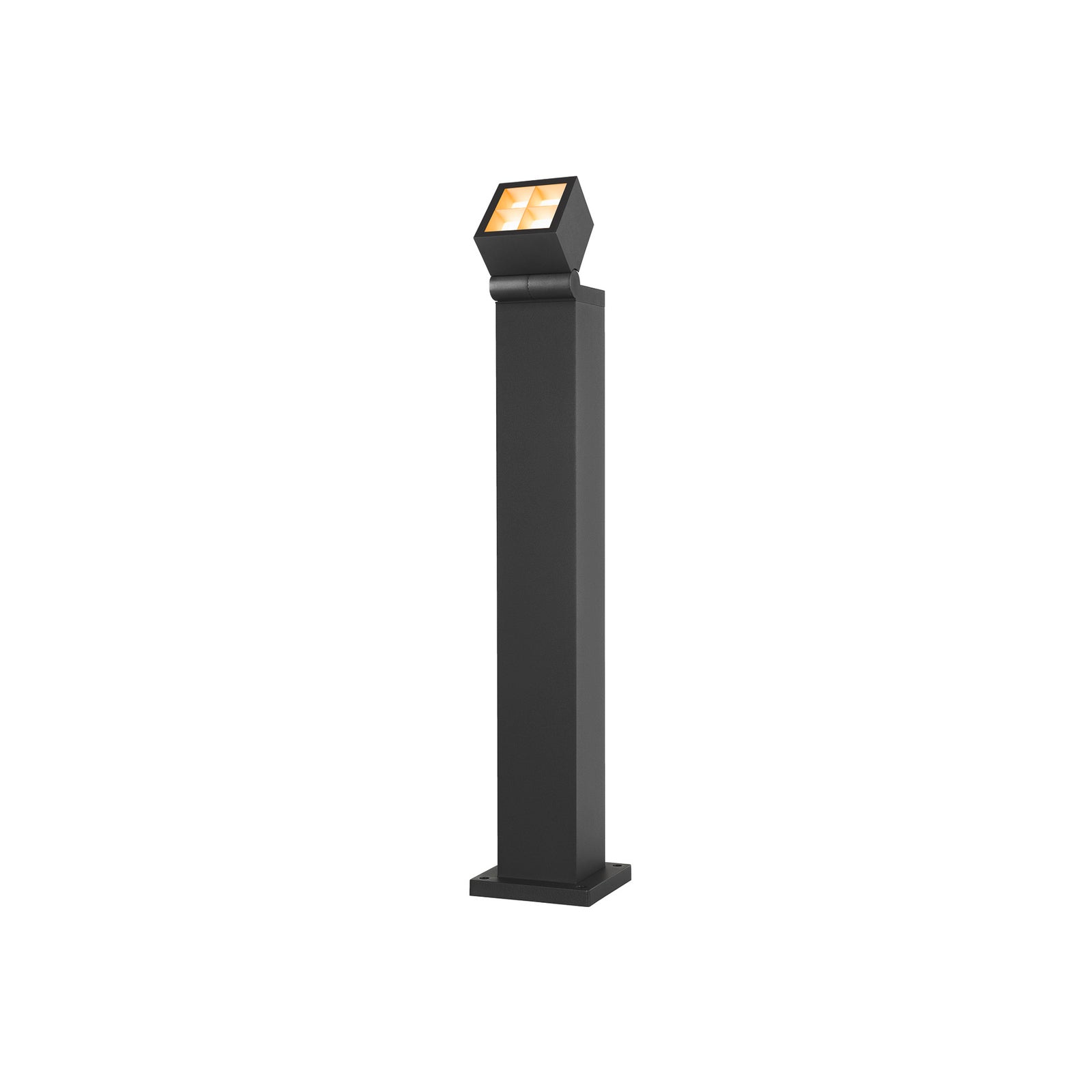 Detalj av LED sti-lampe S-Cube med satinert LED-deksel