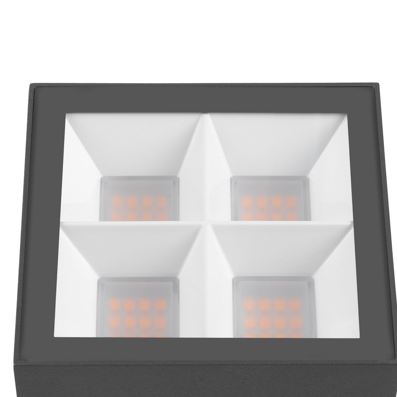 LED sti-lampe S-Cube antrasitt med IP65 beskyttelse