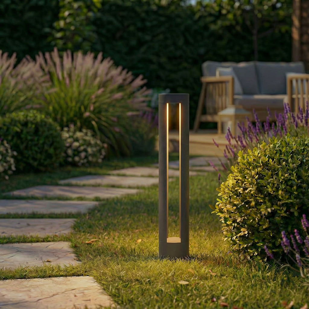 LED sti-lampe Soriq aluminium antrasitt 75 cm IP54 bakside