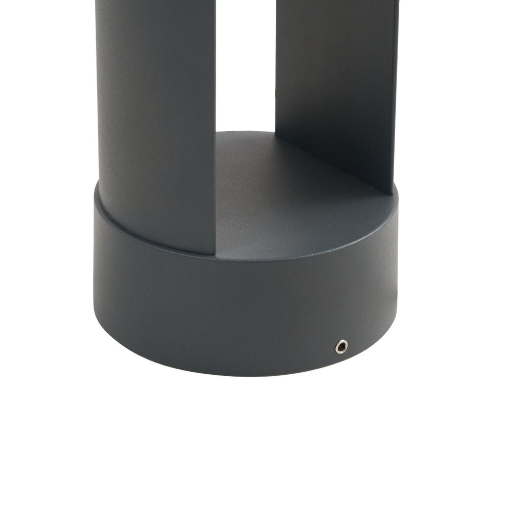 LED sti-lampe Soriq aluminium antrasitt 75 cm IP54 i naturlig miljø