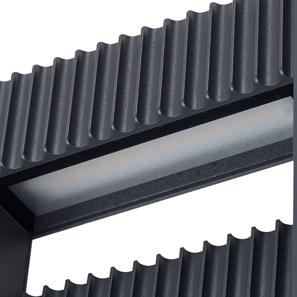 LED sti-lampe Tavion antrasitt aluminium sidebilde