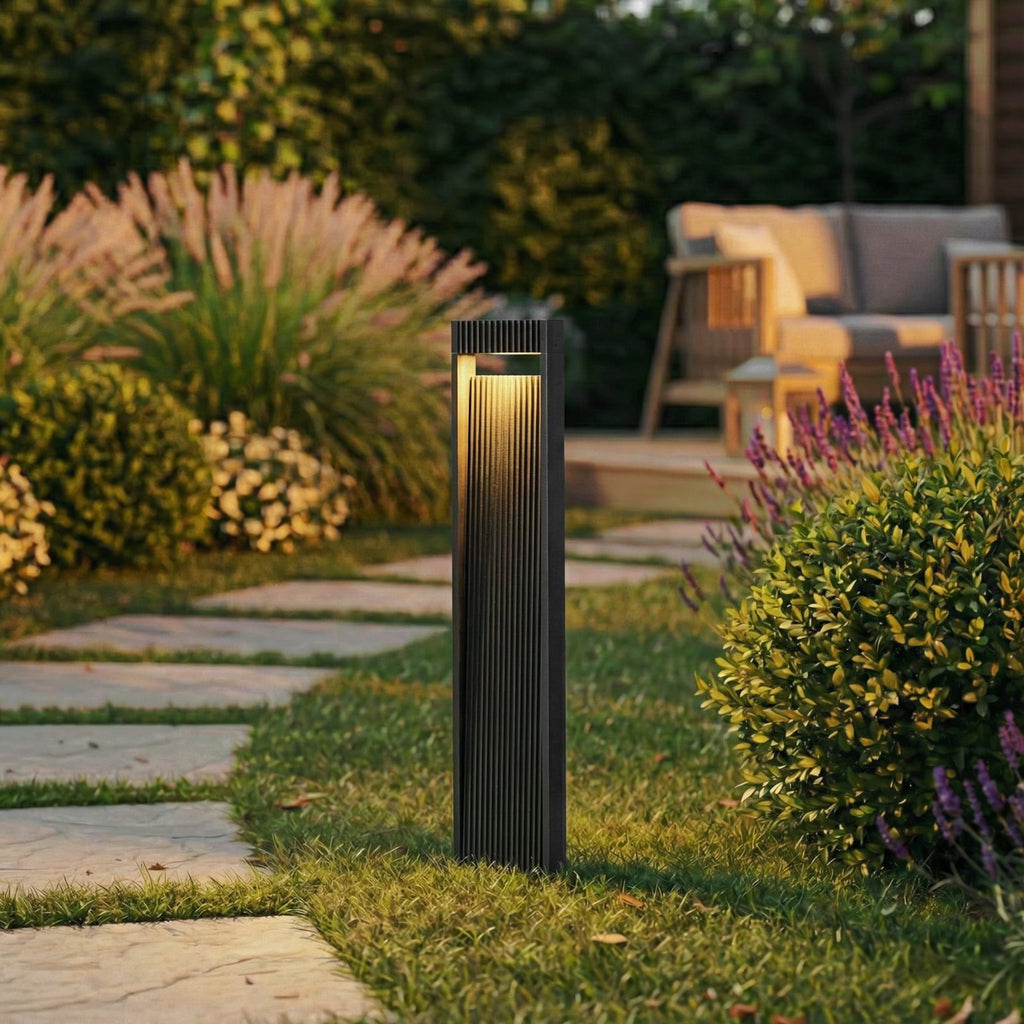 LED sti-lampe Tavion antrasitt aluminium bakside