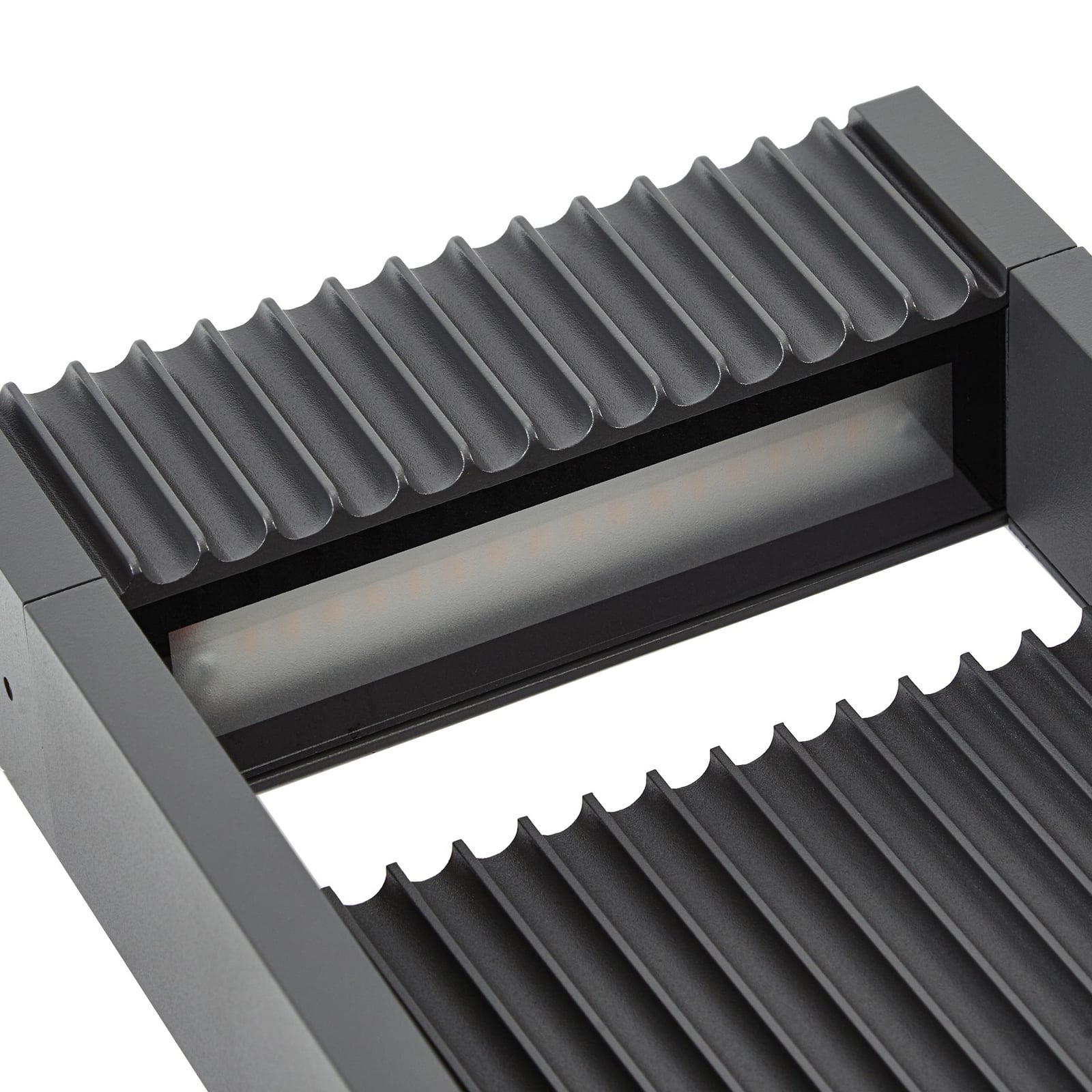 LED sti-lampe Tavion antrasitt aluminium helhetsbilde
