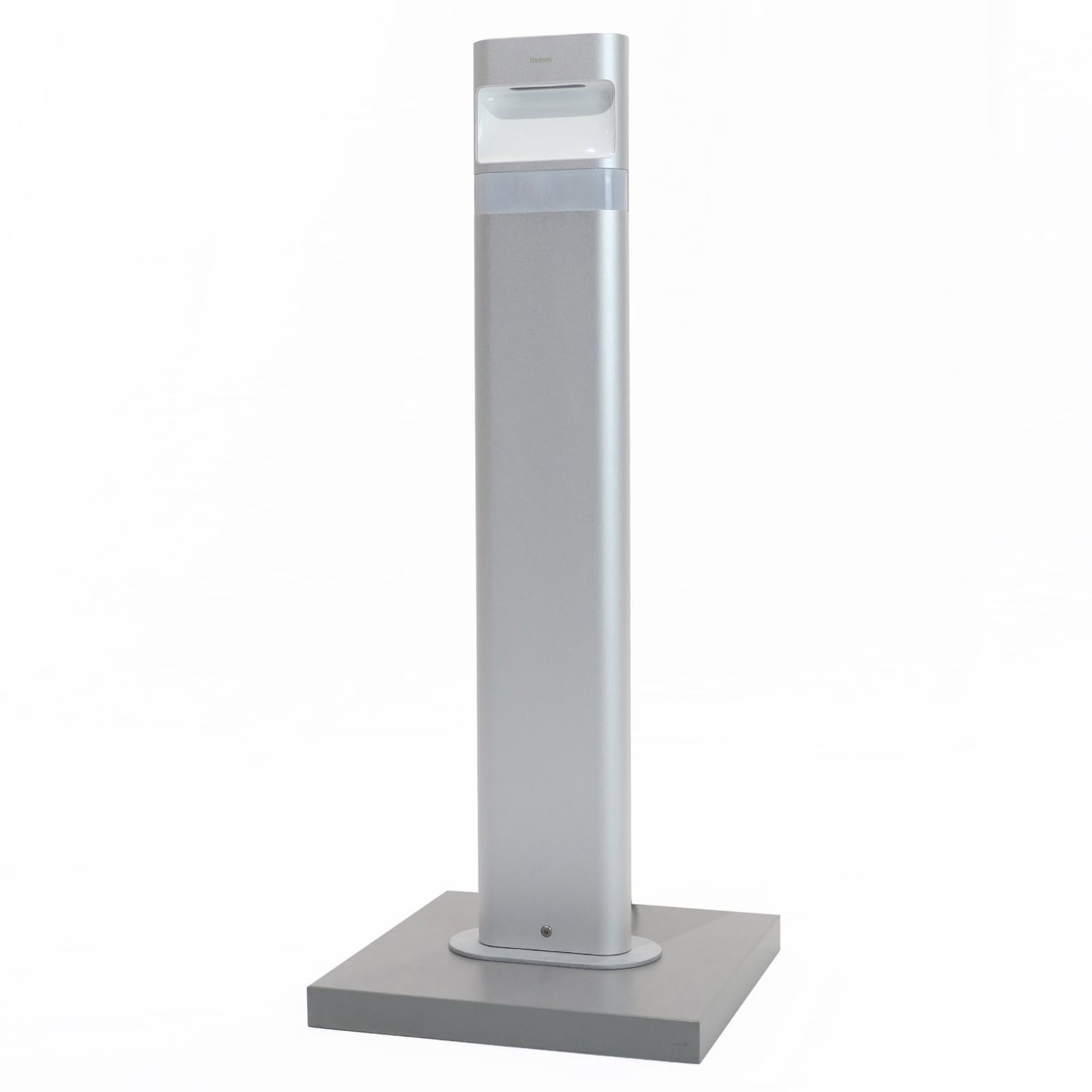 Montert LED sti-lampe theLeda D B plus S langs utevei