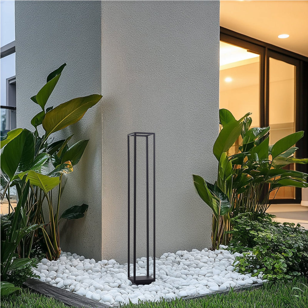 LED sti-lampe Thorvid svart aluminium 120 cm bakside