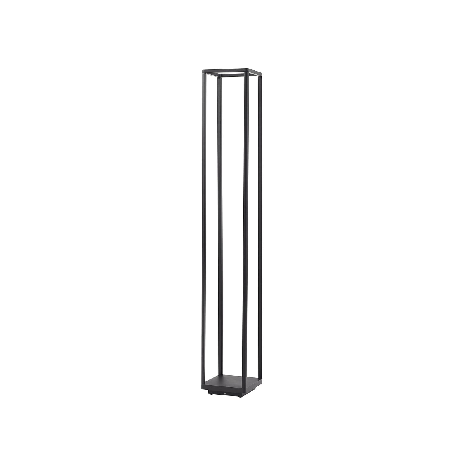 LED sti-lampe Thorvid svart aluminium 120 cm montert i hage