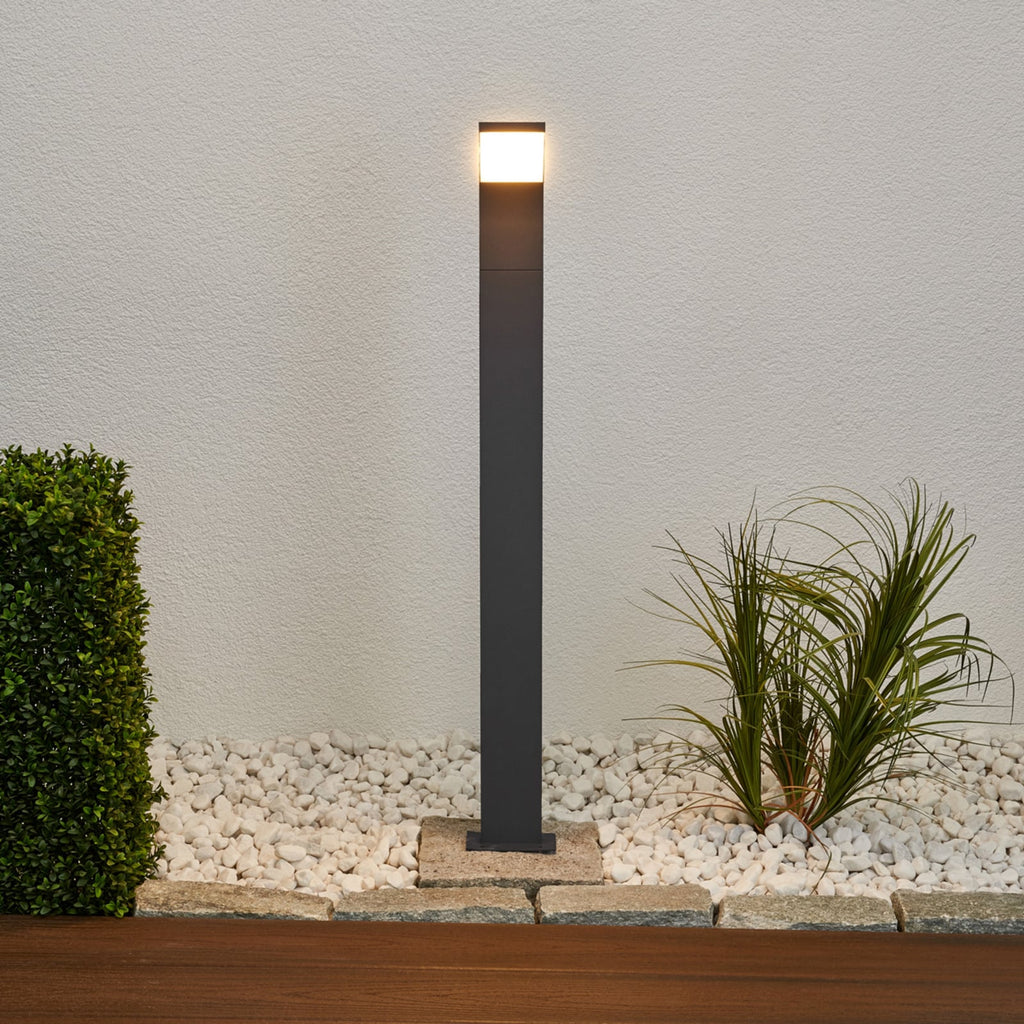 LED sti-lampe Timm antrasitt aluminium bakside