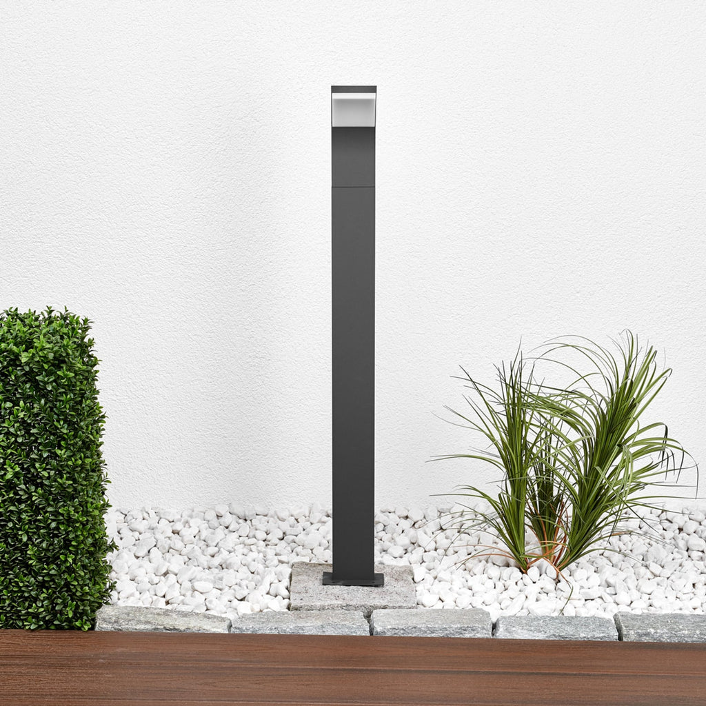 LED sti-lampe Timm antrasitt aluminium detalj av lampehode