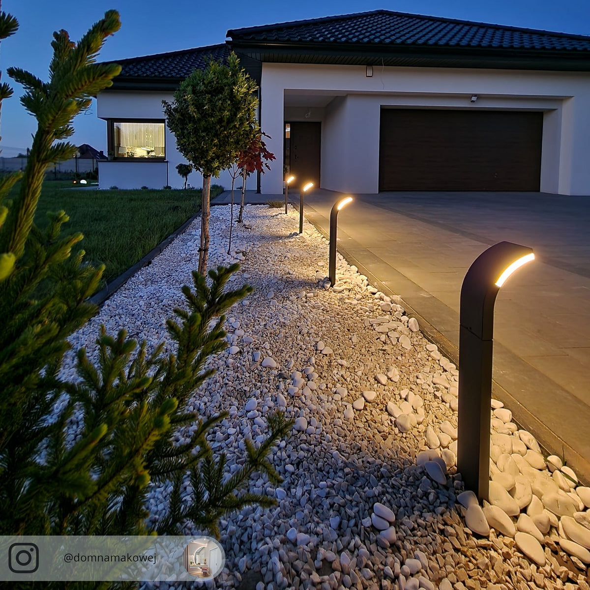 LED sti-lampe Timm antrasitt aluminium grafittgrå finish