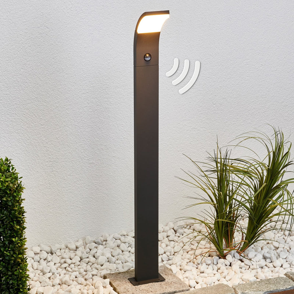 LED sti-lampe Timm med bevegelsessensor, bakside detalj