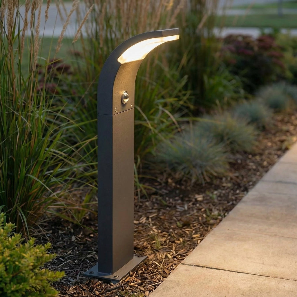 LED sti-lampe Timm med bevegelsessensor antrasitt forfra