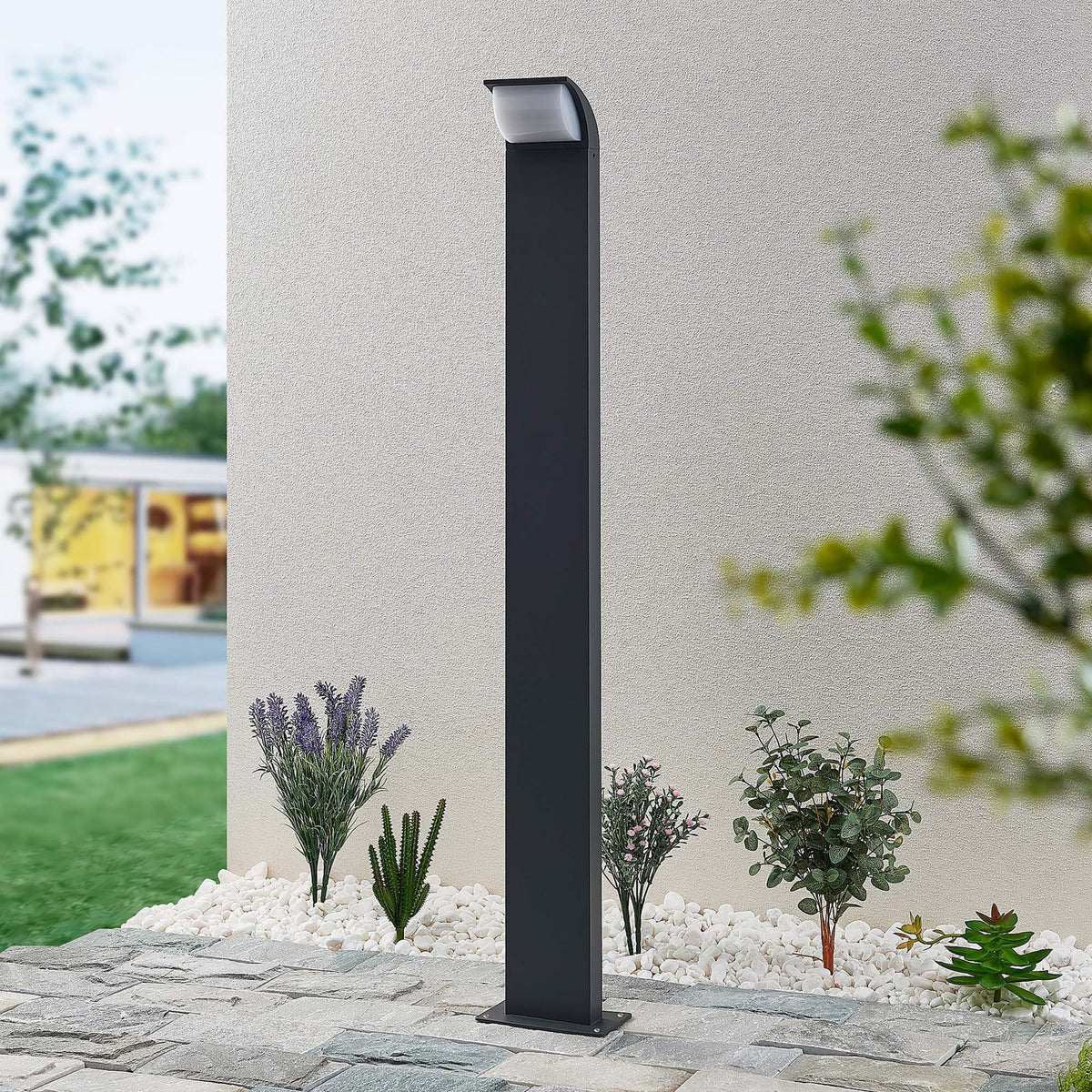 LED sti-lampe Tinna antrasitt aluminium 100 cm IP65 bakside