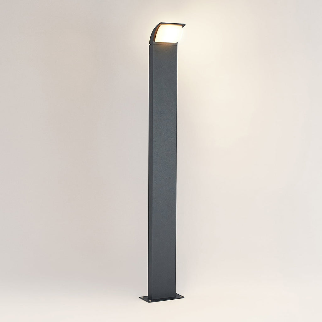 Nærbilde av LED sti-lampe Tinna antrasitt aluminium 100 cm IP65