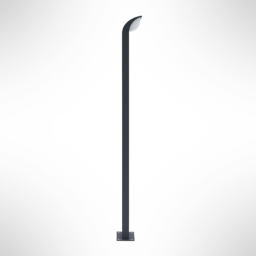 LED sti-lampe Tinna antrasitt aluminium 100 cm IP65 med varmt lys