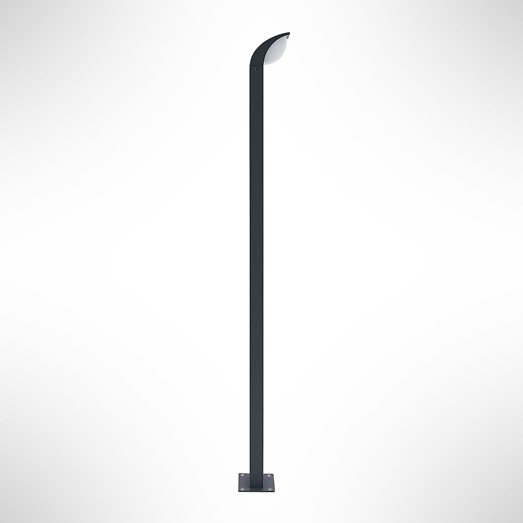 LED sti-lampe Tinna antrasitt aluminium 100 cm IP65 med varmt lys