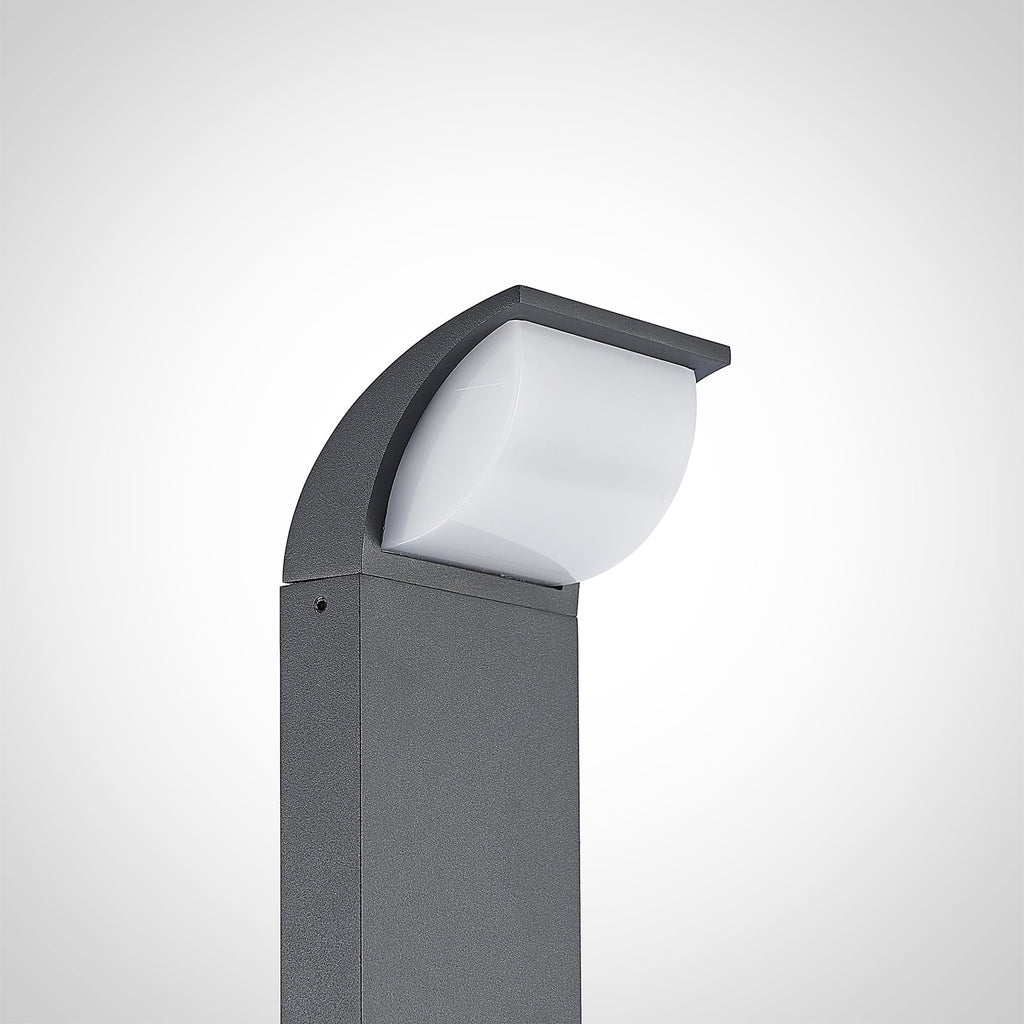 LED sti-lampe Tinna antrasitt aluminium 100 cm IP65 sideprofil