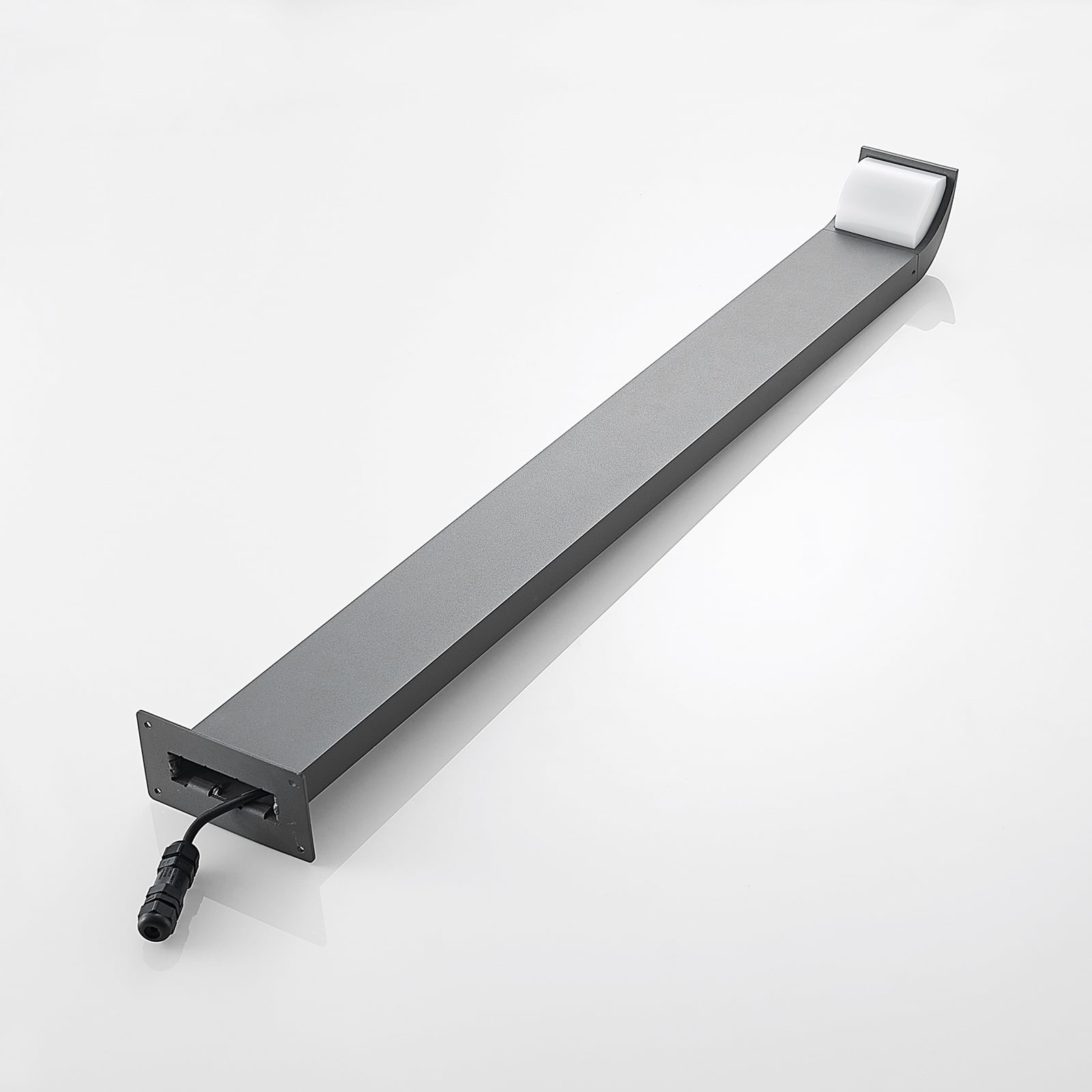 LED sti-lampe Tinna antrasitt aluminium 100 cm IP65 monteringsdetalj