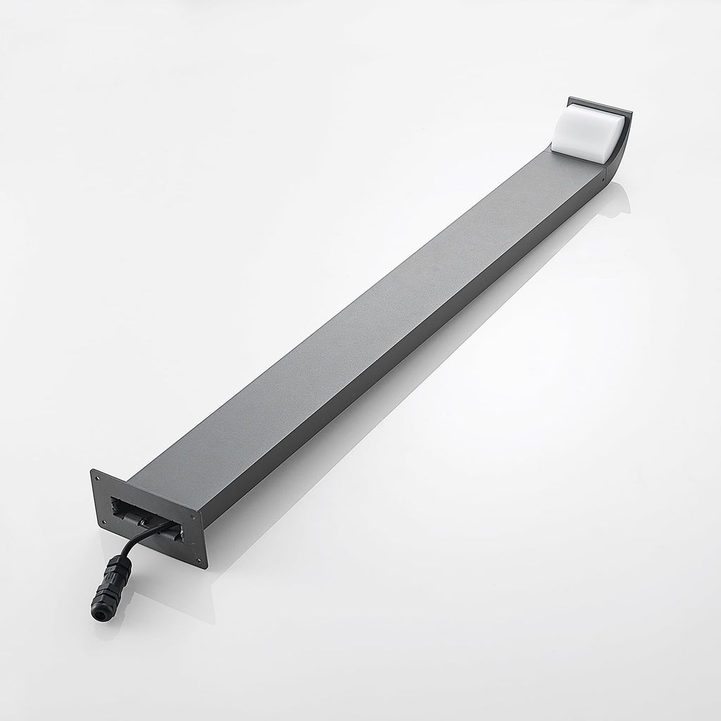 LED sti-lampe Tinna antrasitt aluminium 100 cm IP65 monteringsdetalj