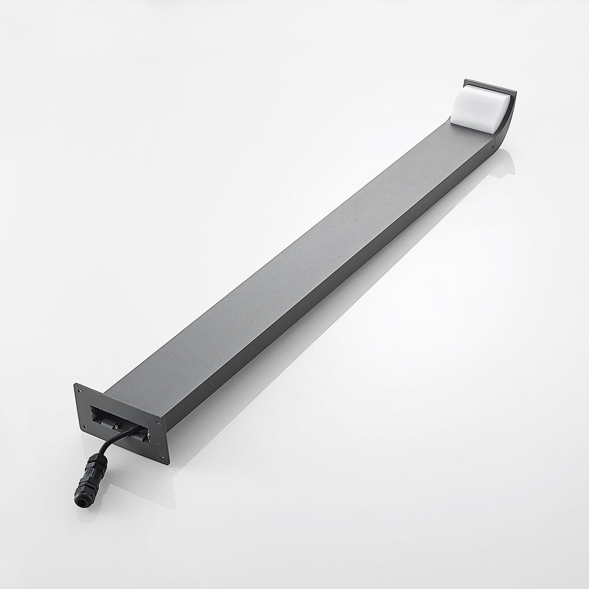 LED sti-lampe Tinna antrasitt aluminium 100 cm IP65 monteringsdetalj