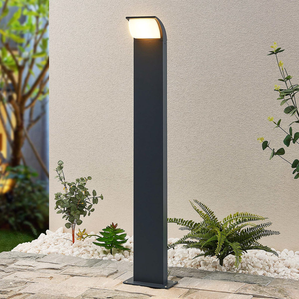 LED sti-lampe Tinna antrasitt aluminium 80 cm IP65 forfra