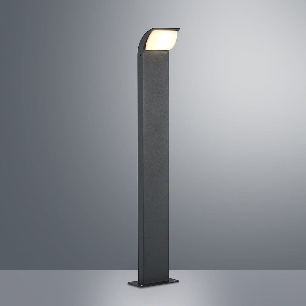 Nærbilde av LED sti-lampe Tinna antrasitt aluminium 80 cm IP65