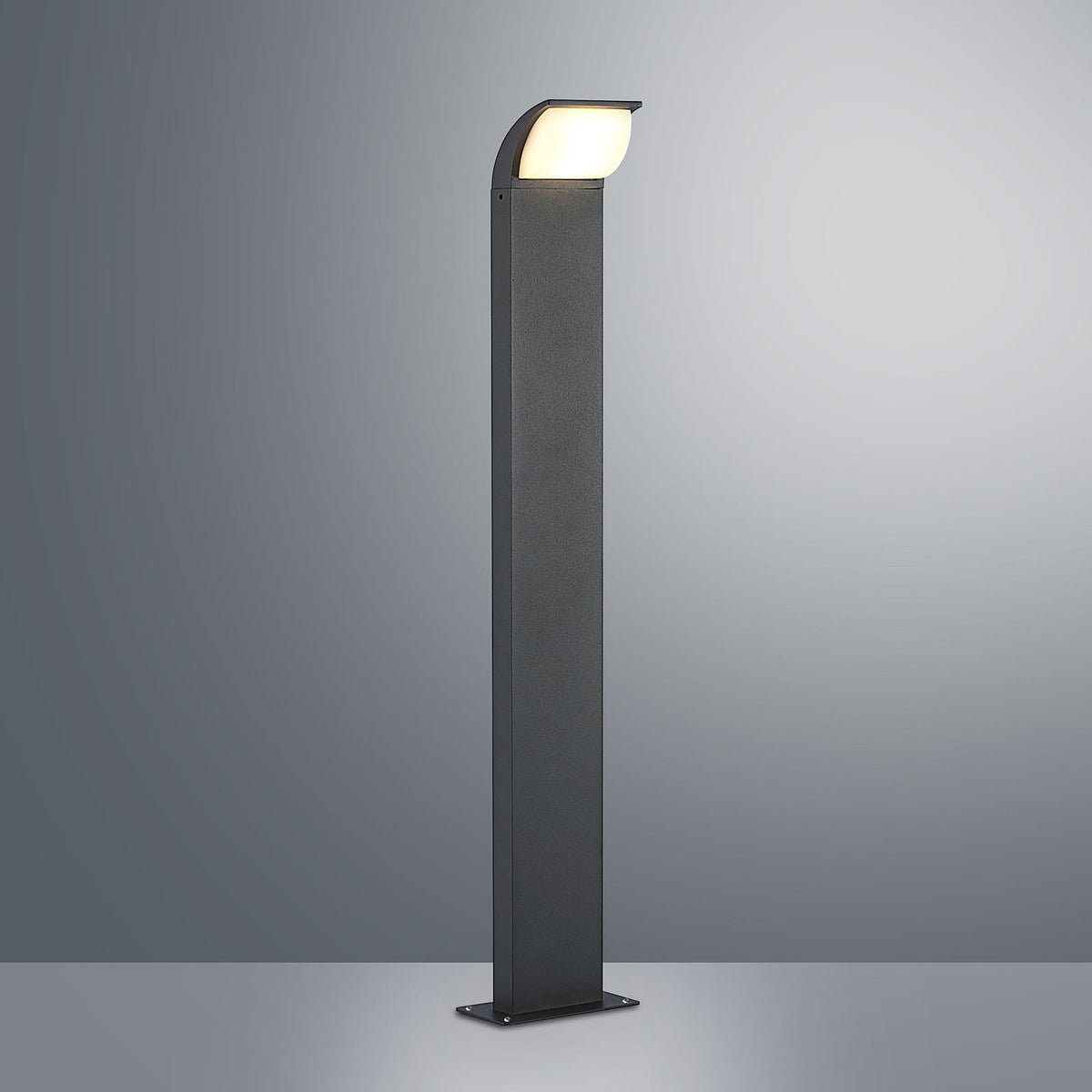 Nærbilde av LED sti-lampe Tinna antrasitt aluminium 80 cm IP65