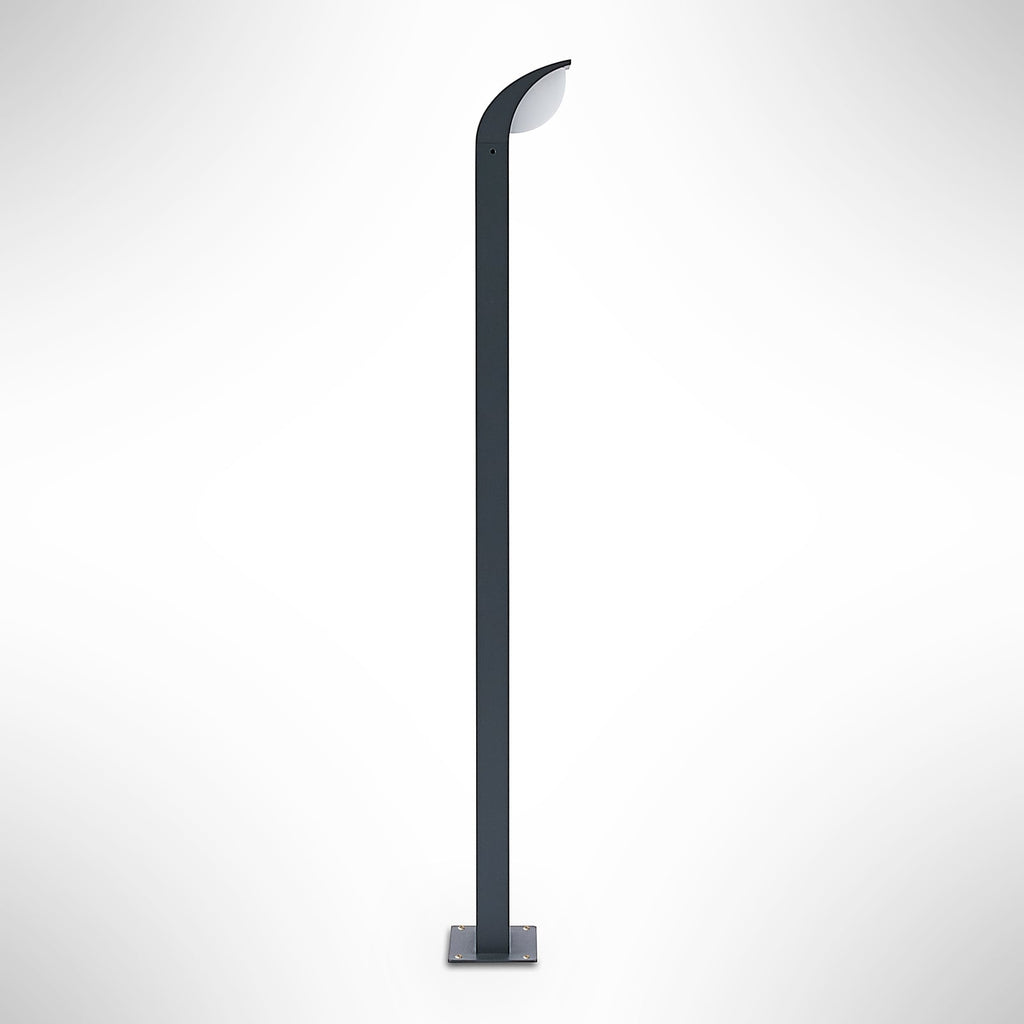 LED sti-lampe Tinna antrasitt aluminium 80 cm IP65 sideprofil