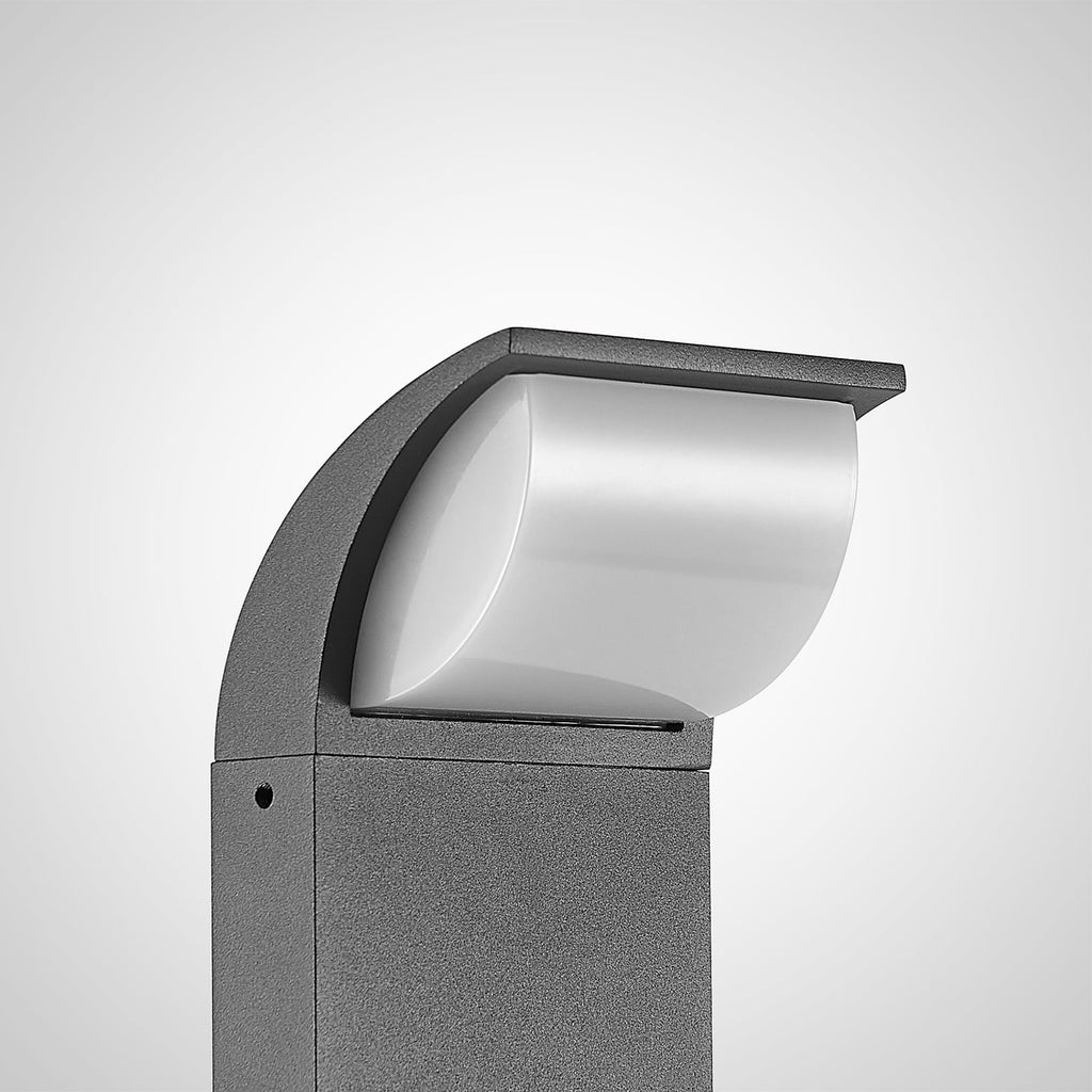 LED sti-lampe Tinna antrasitt aluminium 80 cm IP65 i dagslys