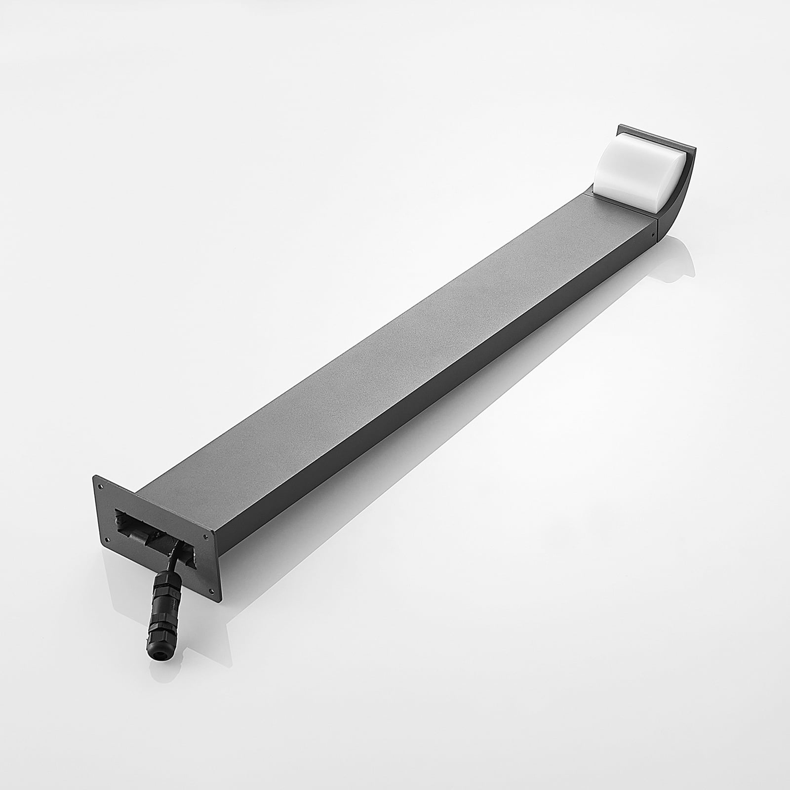 LED sti-lampe Tinna antrasitt aluminium 80 cm IP65 monteringsdetalj