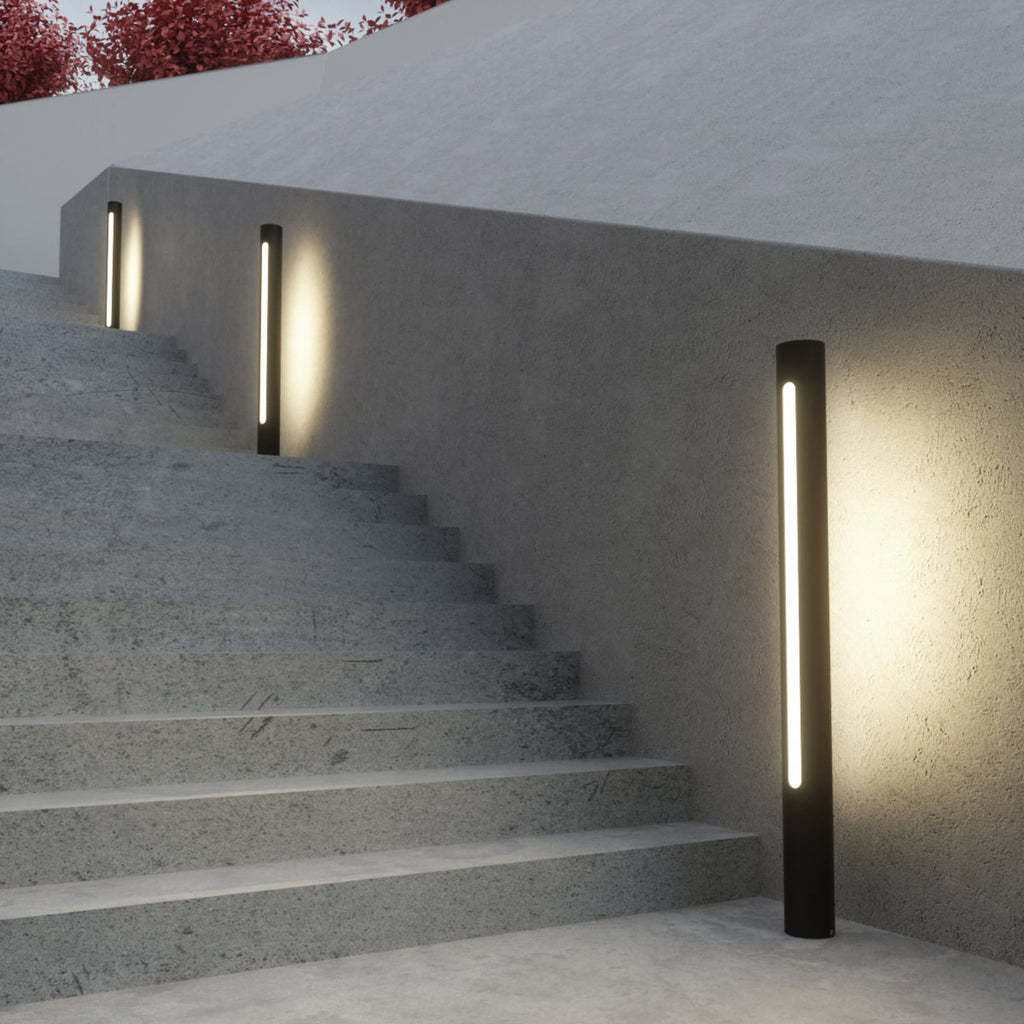 LED sti-lampe Tomas mørkegrå aluminium synlig installasjon