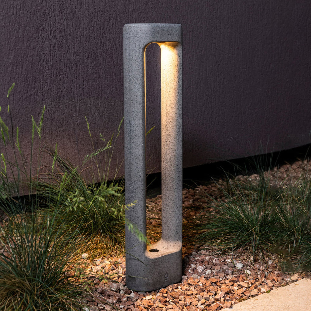 LED sti-lampe Totem grå betong 61 cm IP55 forfra