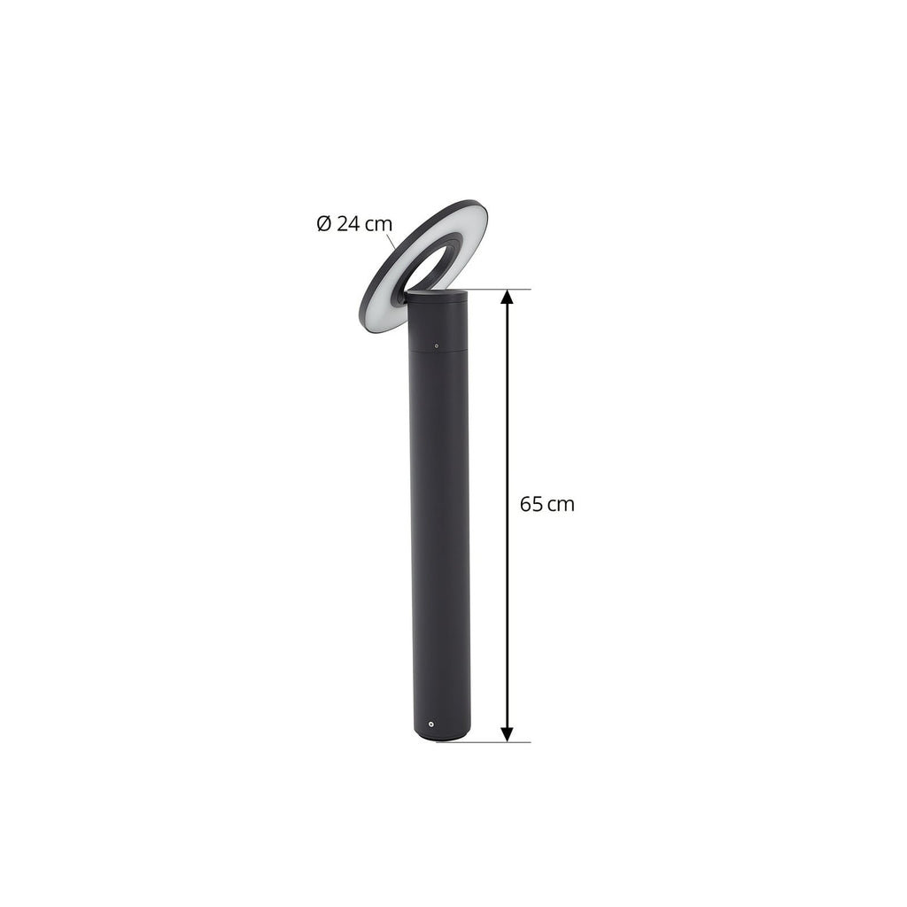 LED sti-lampe Tovio antrasitt svingbar detalj