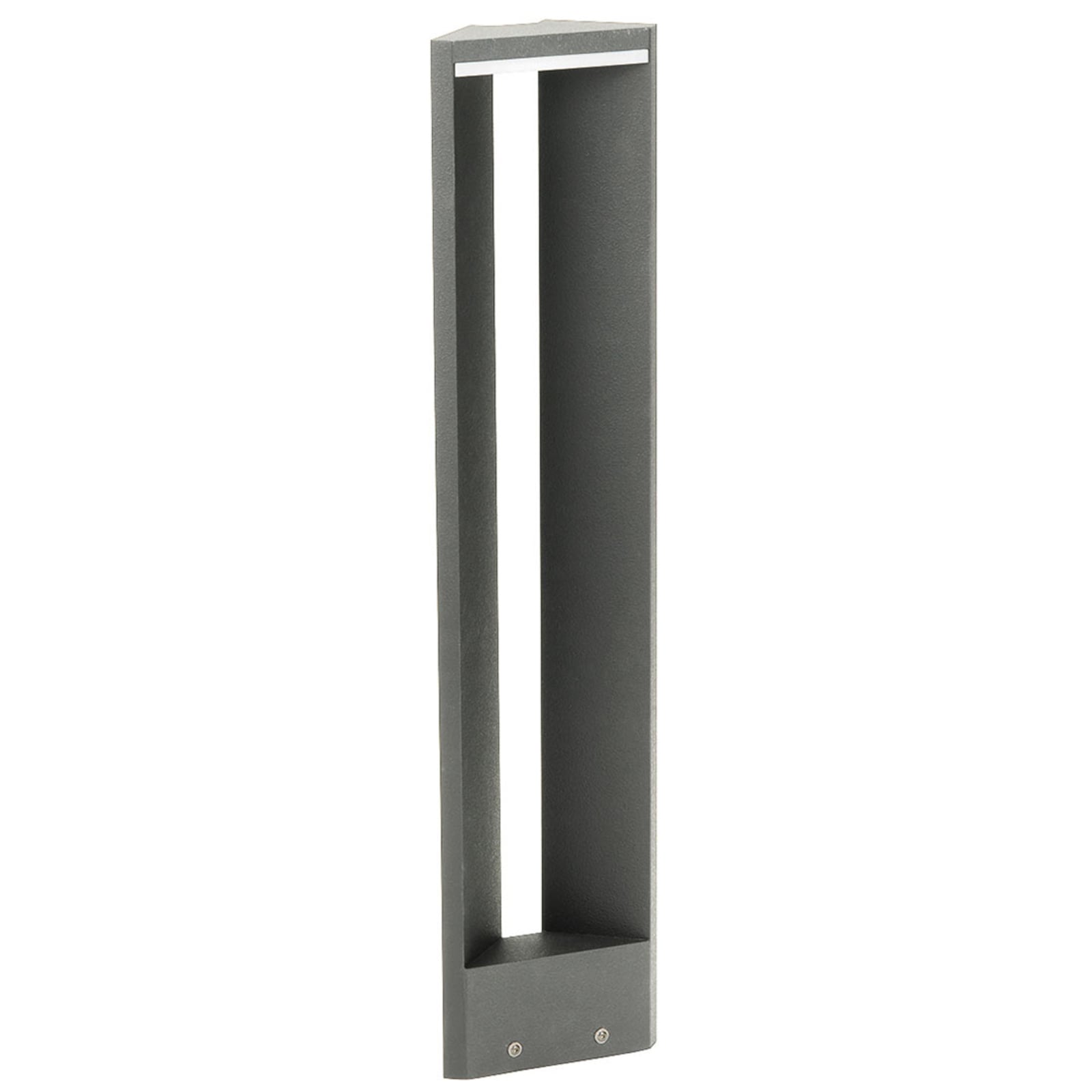LED sti-lampe Triana trekantet antrasitt dimbar IP44 forfra