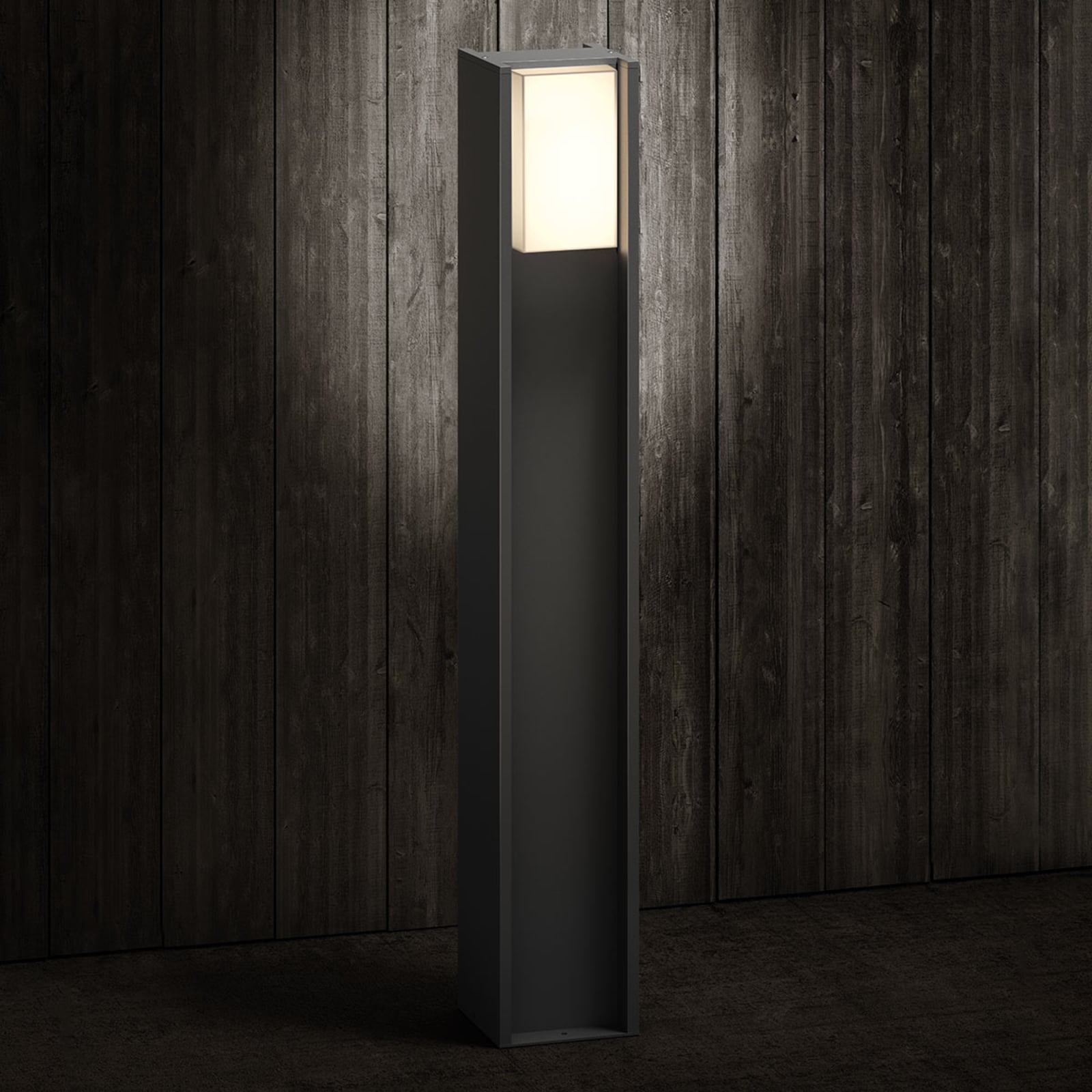 LED sti-lampe Turaco dimbar Zigbee antrasitt Philips Hue detalj